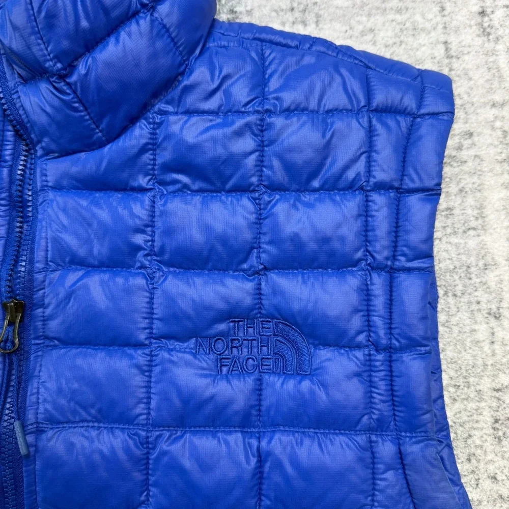 The North Face Thermoball‎ Eco Vest Mens Medium Blue Quilted Puffer Insulated